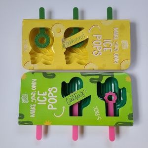 Cool gear cactus and pineapple molds NIP